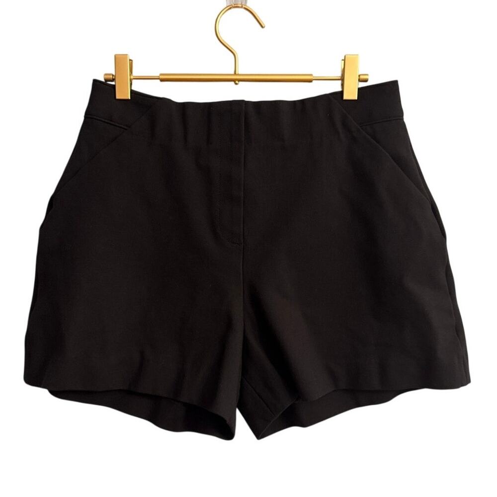 Spanx The Perfect A-Line Shorts Black 4.5" Ponte 20410R Women's Size M
